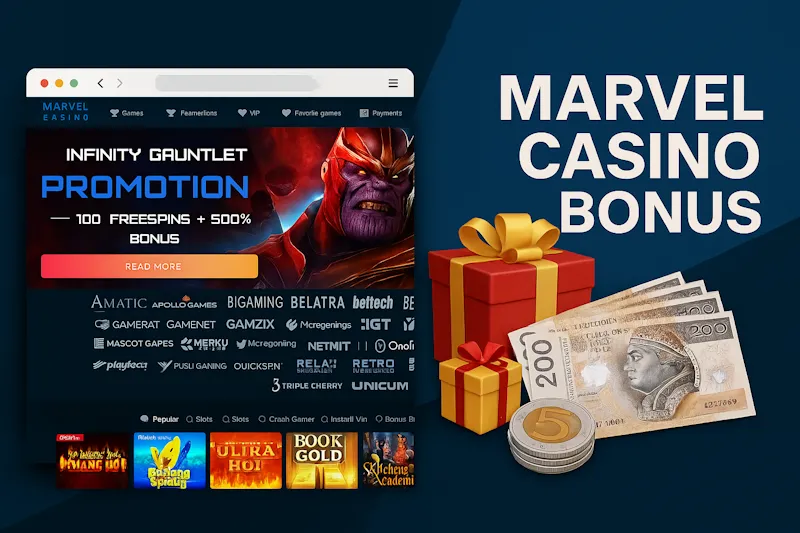 Marvel casino bonus — aktualne bonusy 2025